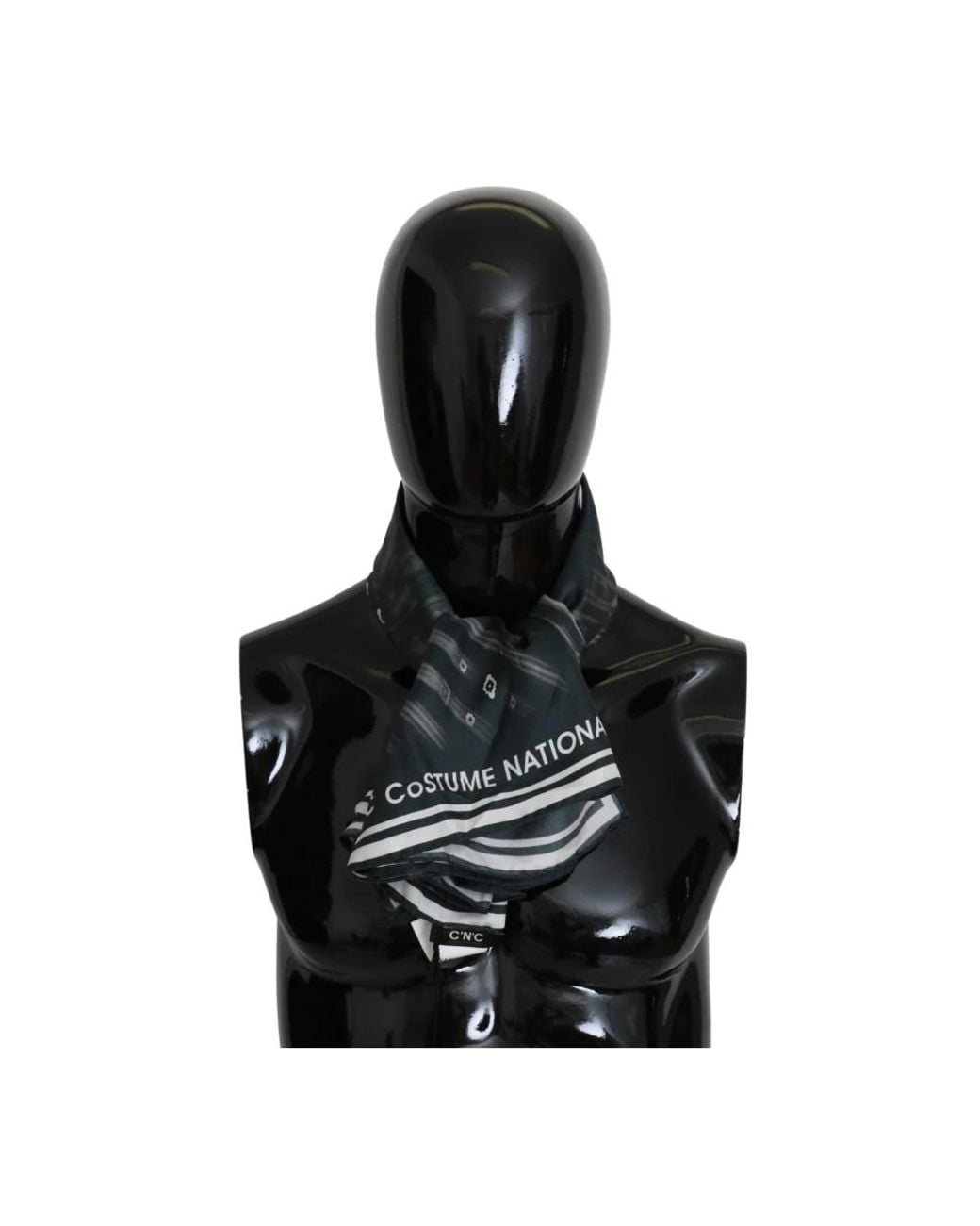 CoSTUME NATIONAL Black Silk Scarves
