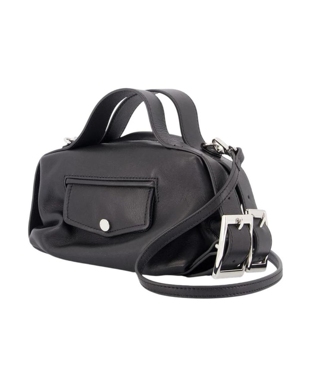 Simone Rocha Black Leder Henkeltasche