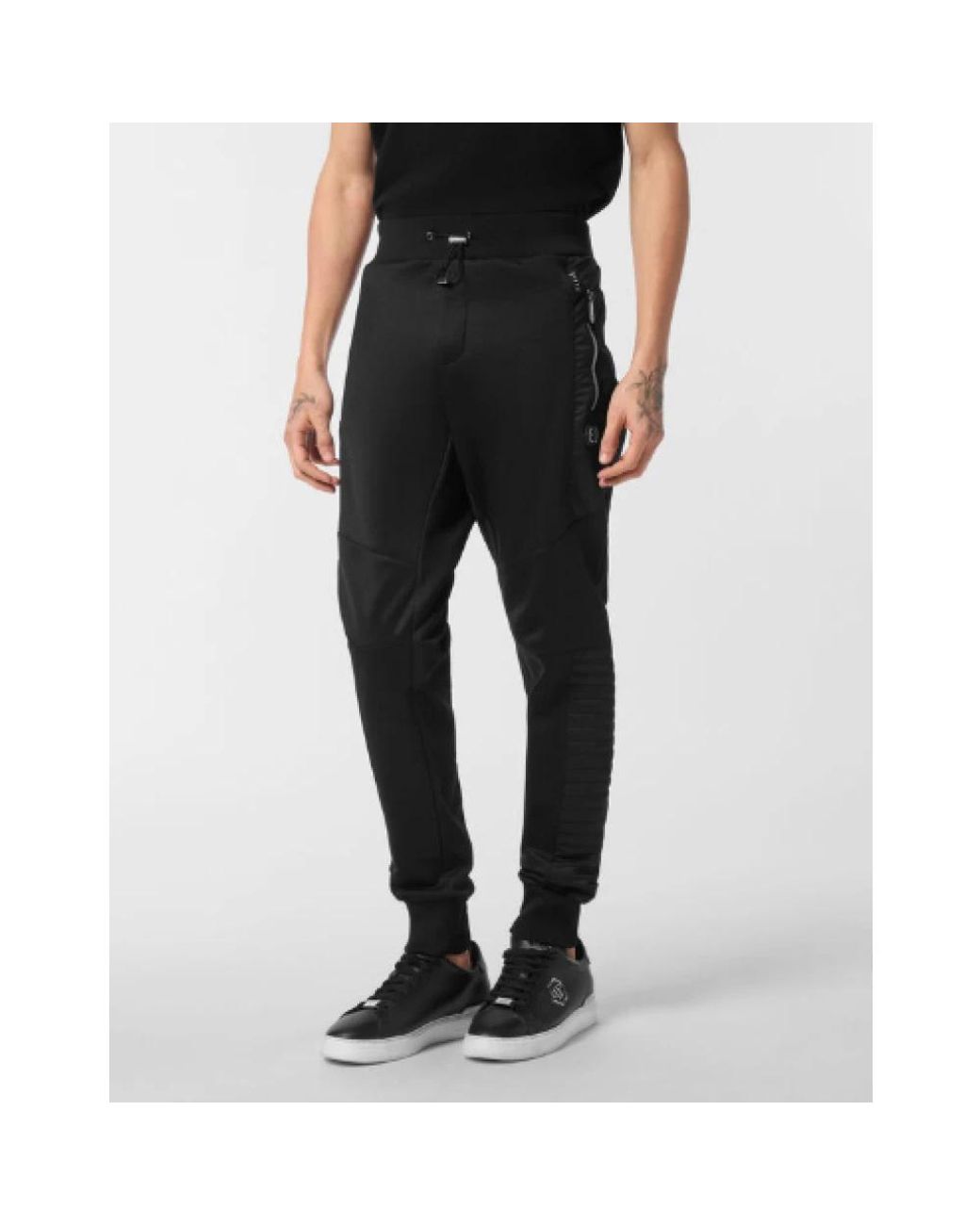 Philipp Plein Black Sweatpants for men