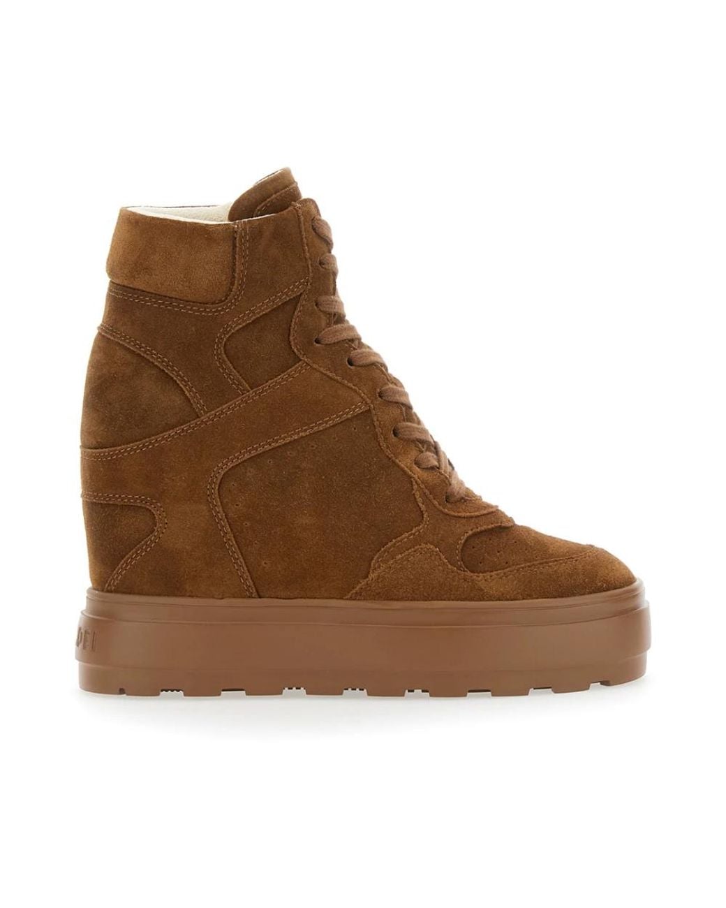 Casadei Brown Lace-Up Boots