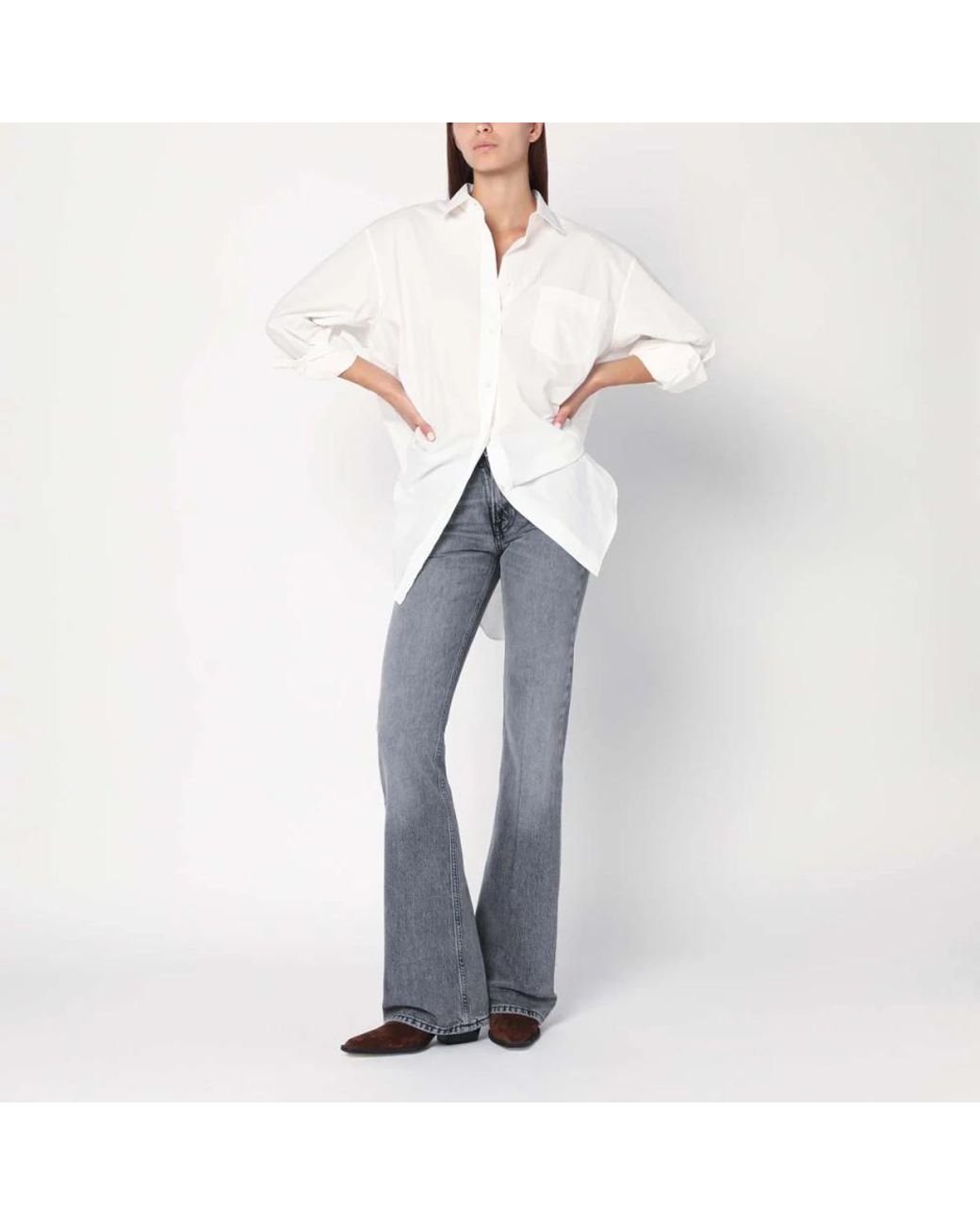 Haikure Blue Boot-Cut Jeans