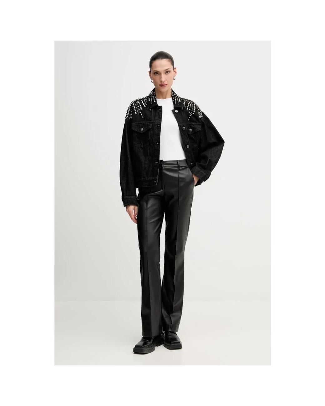 Denim Jackets Gestuz de color Black