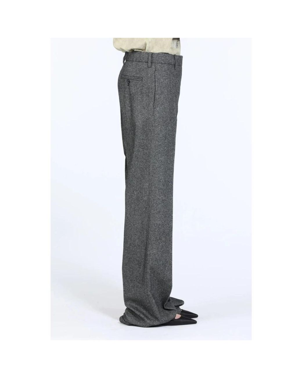 N°21 Gray Wide Trousers