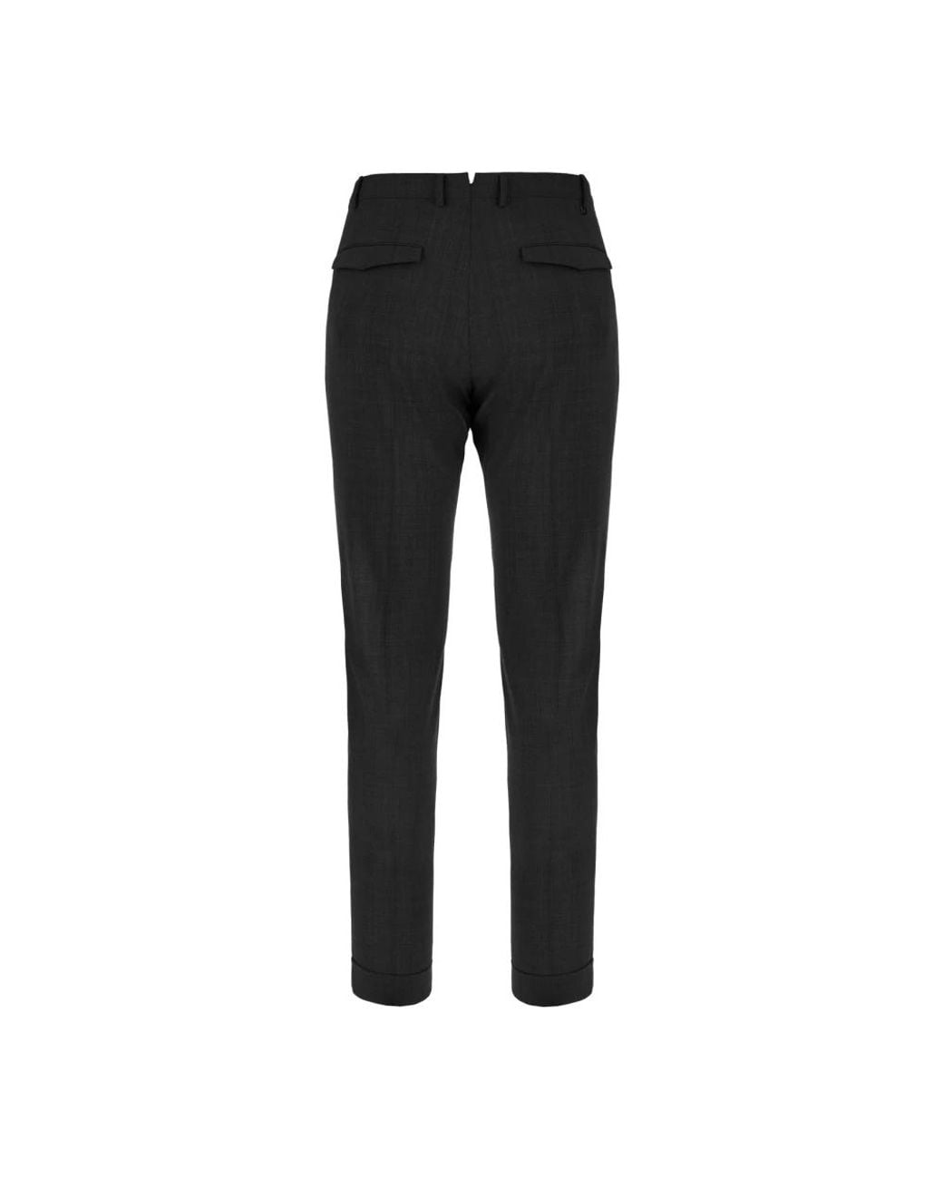 PT Torino Black Slim-Fit Trousers for men