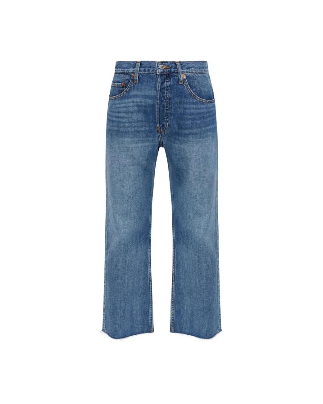Straight Jeans Re/done de color Blue