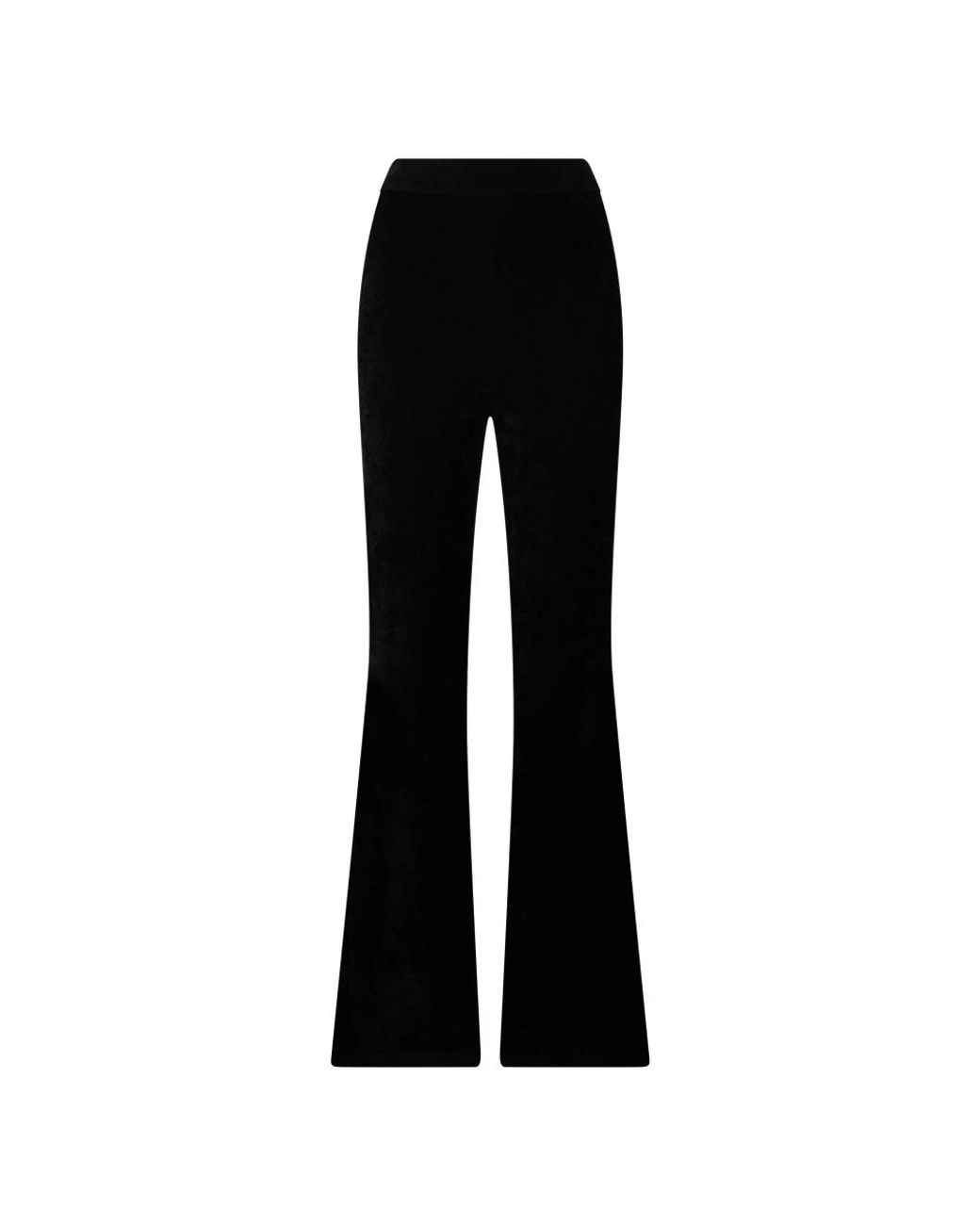 Alberta Ferretti Black Wide Trousers