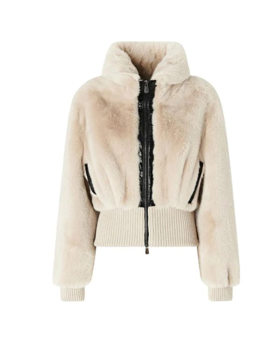 Pinko Natural Faux Fur & Shearling Jackets