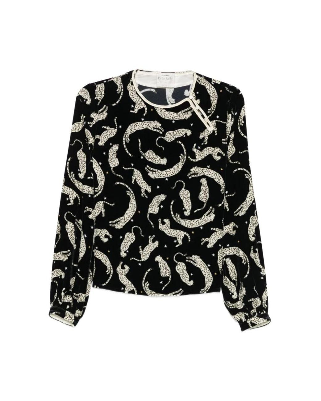 Blouses Forte_forte de color Black