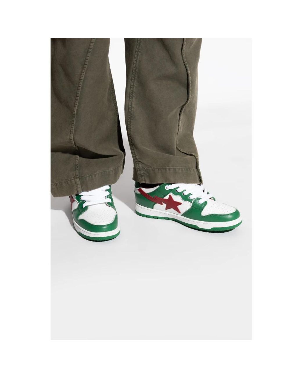 Sneakers A Bathing Ape de hombre de color Green