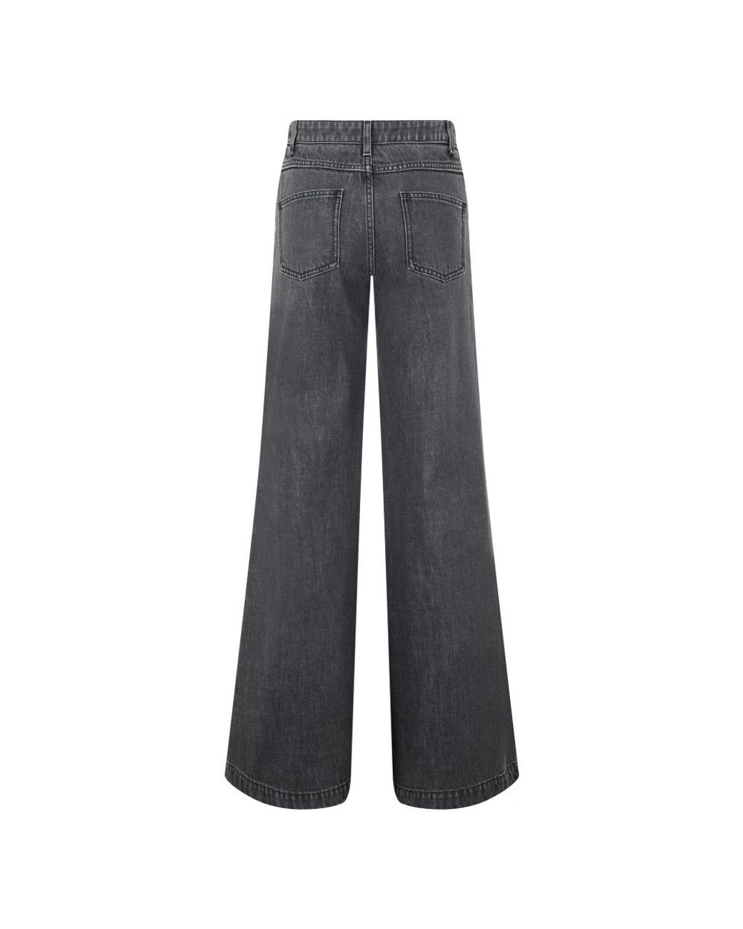 Moschino Gray Wide Jeans
