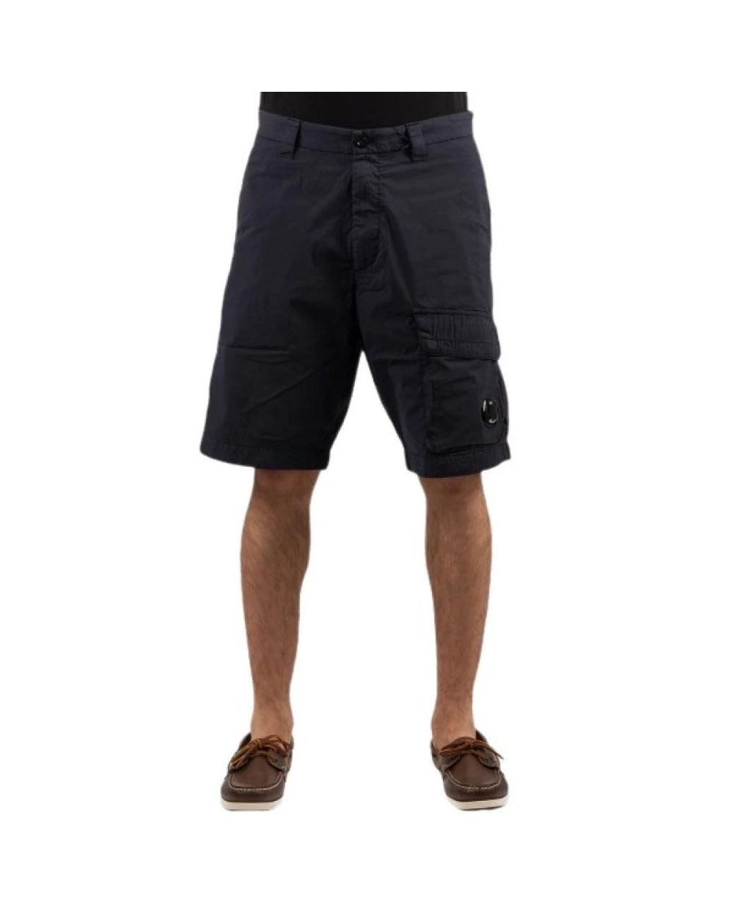C P Company Black Casual Shorts for men