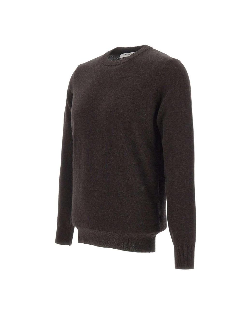 Kangra Black Round-Neck Knitwear for men