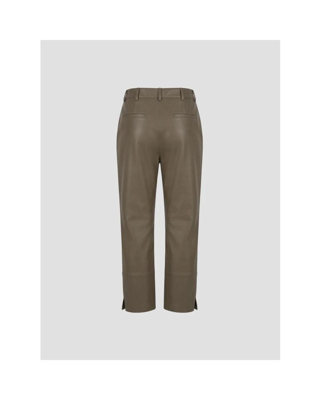 Frankie Shop Natural Leather Trousers