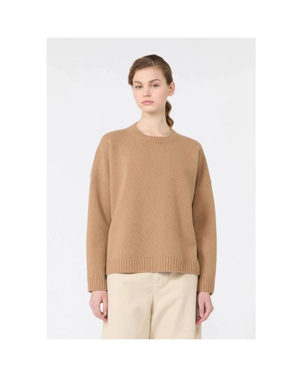 Weekend by Maxmara Natural Round-Neck Knitwear