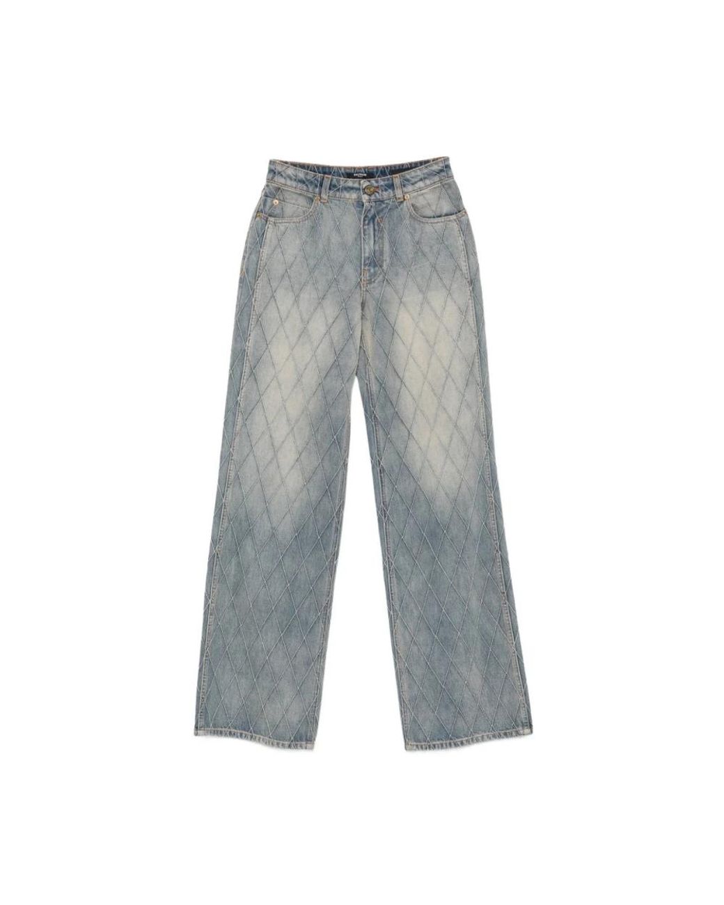 Balmain Gray Wide Jeans