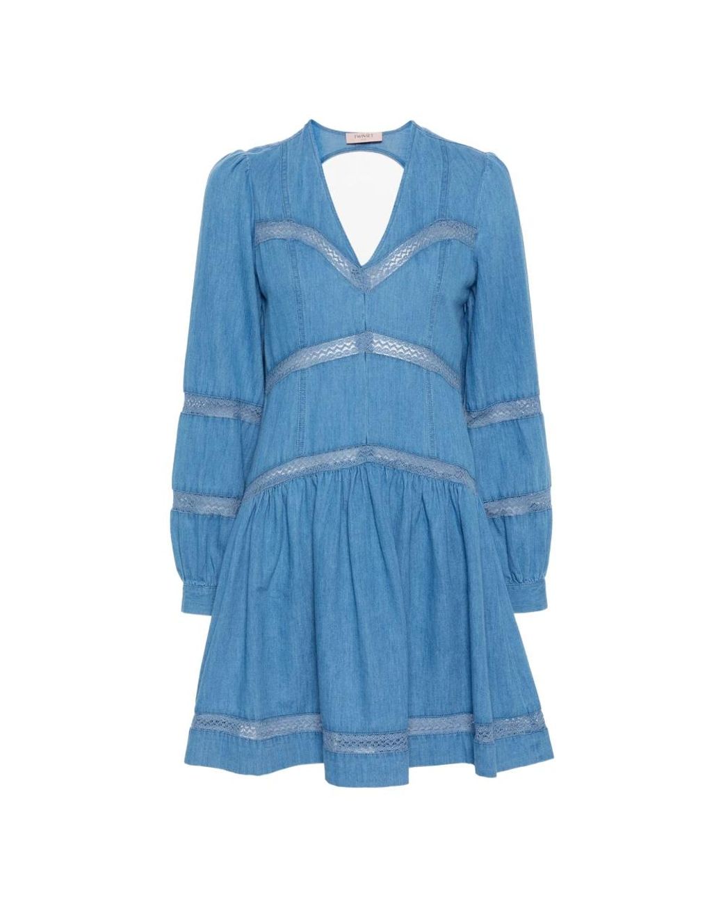 Twinset Blue Short Dresses