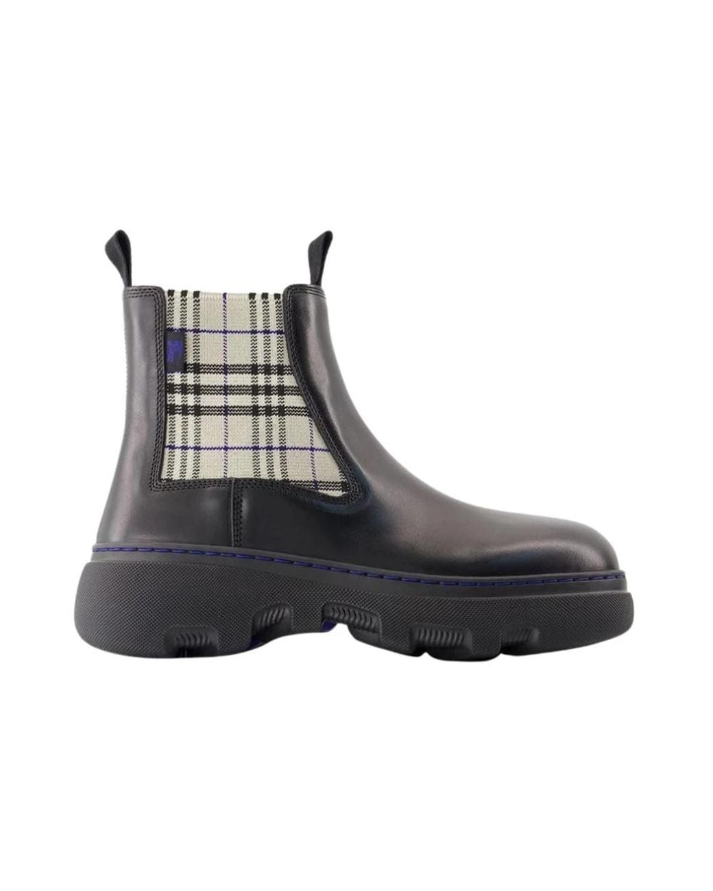 Burberry Gray Chelsea Boots