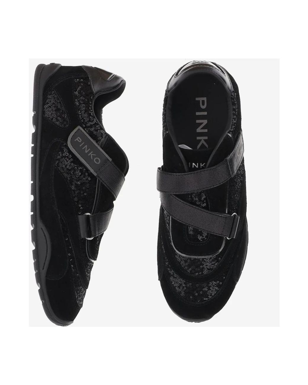 Pinko Black Sneakers Yulia 03 Upper: Leather Trainers