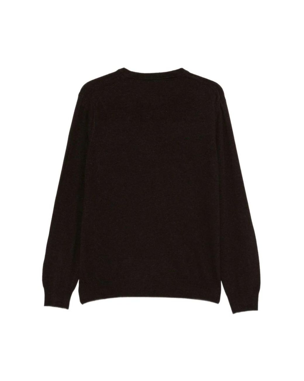 Mc2 Saint Barth Black Round-Neck Knitwear for men