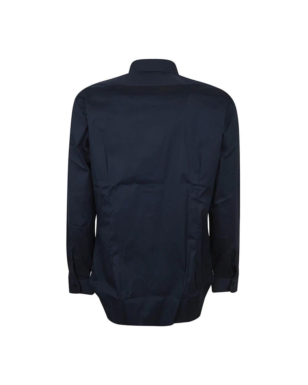 Barba Napoli Blue Casual Shirts for men