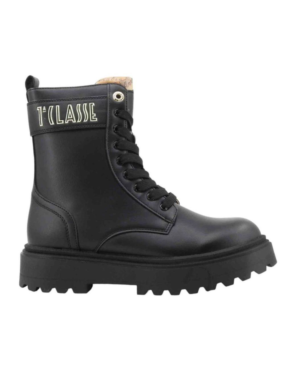 Alviero Martini 1A Classe Black Lace-Up Boots