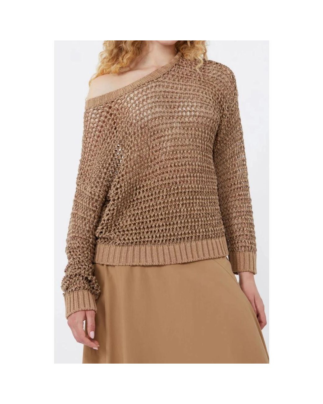 Weekend by Maxmara Brown Round-Neck Knitwear
