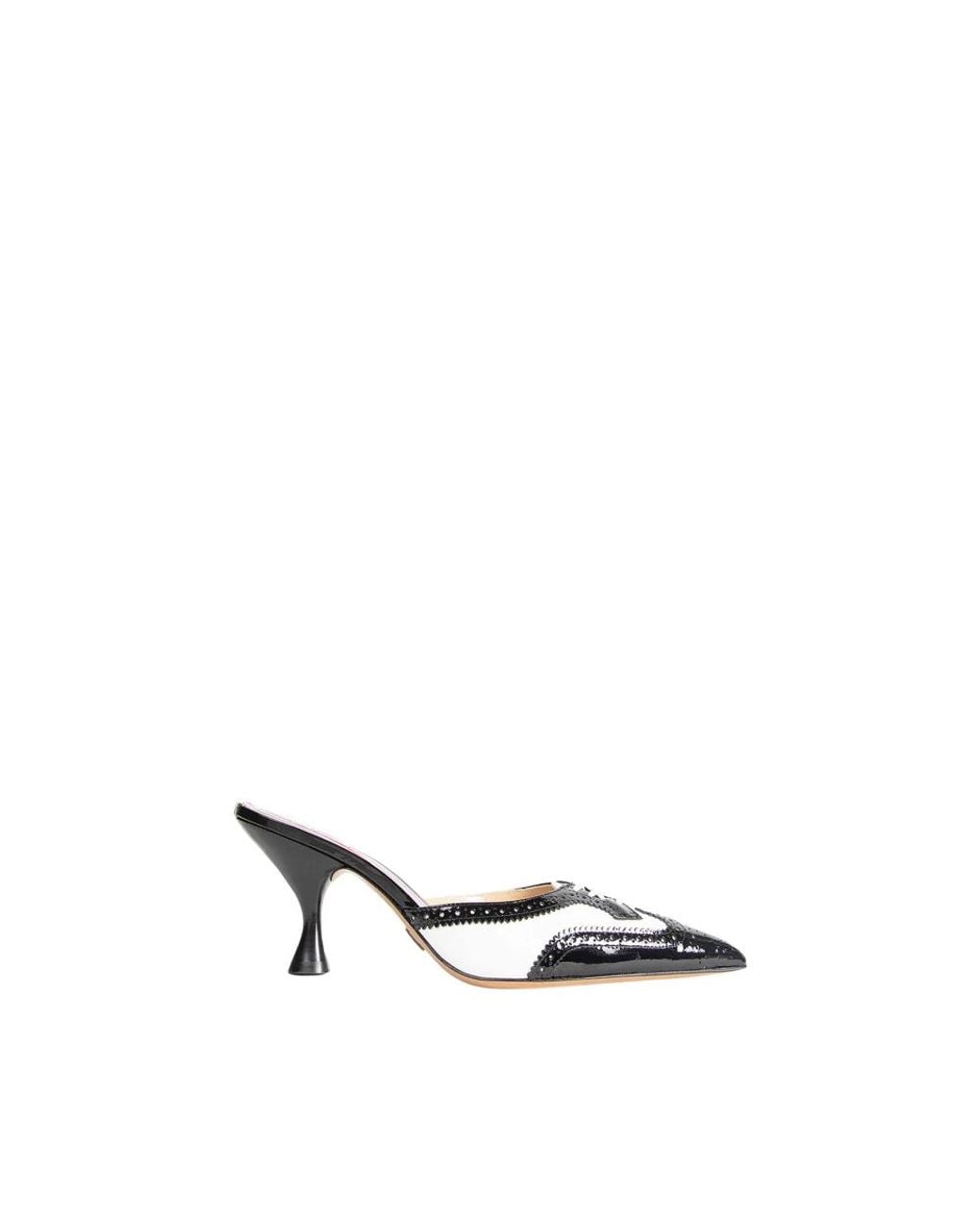 Thom Browne Metallic Heeled Mules