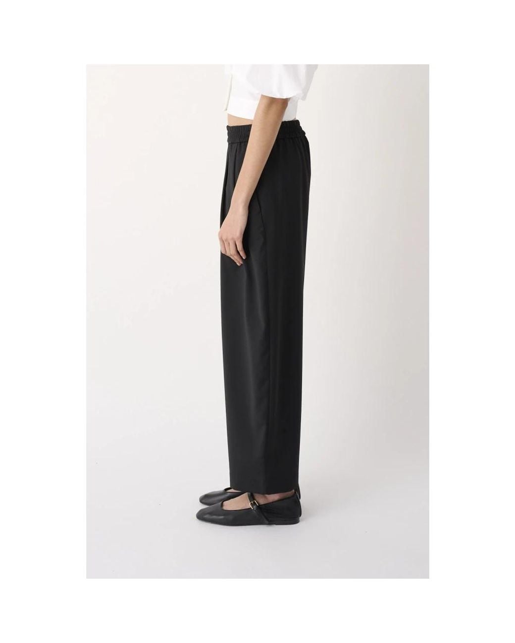 MEIMEIJ Black Tapered Trousers