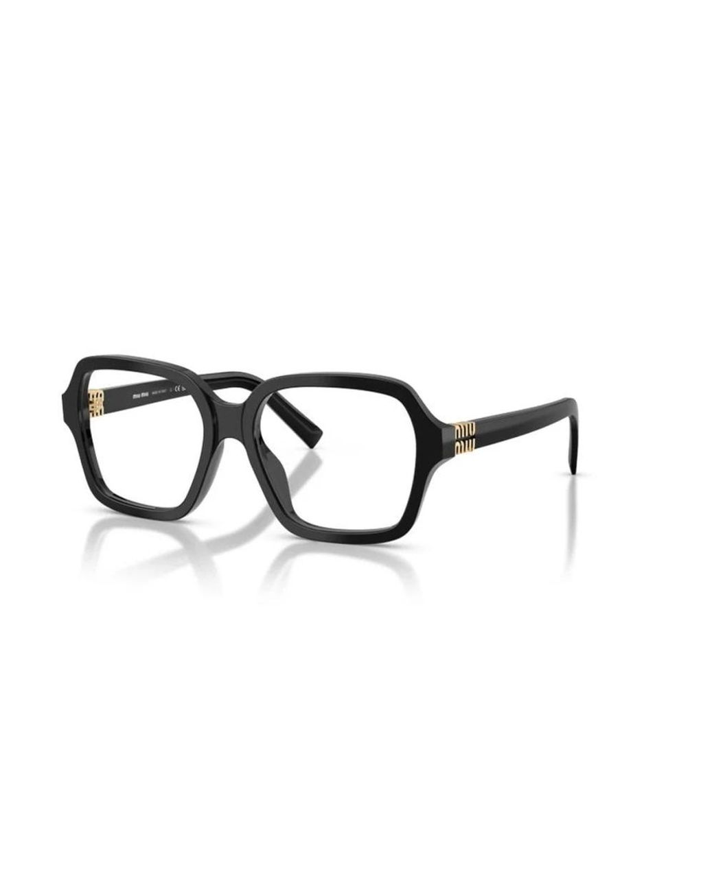 Miu Miu Black Eckige Optische Brille