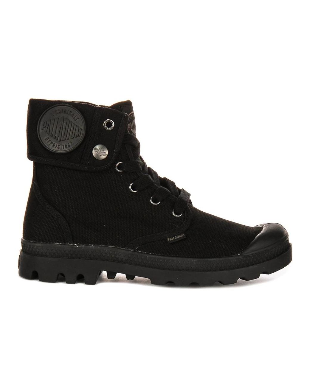 Palladium Black Lace-Up Boots
