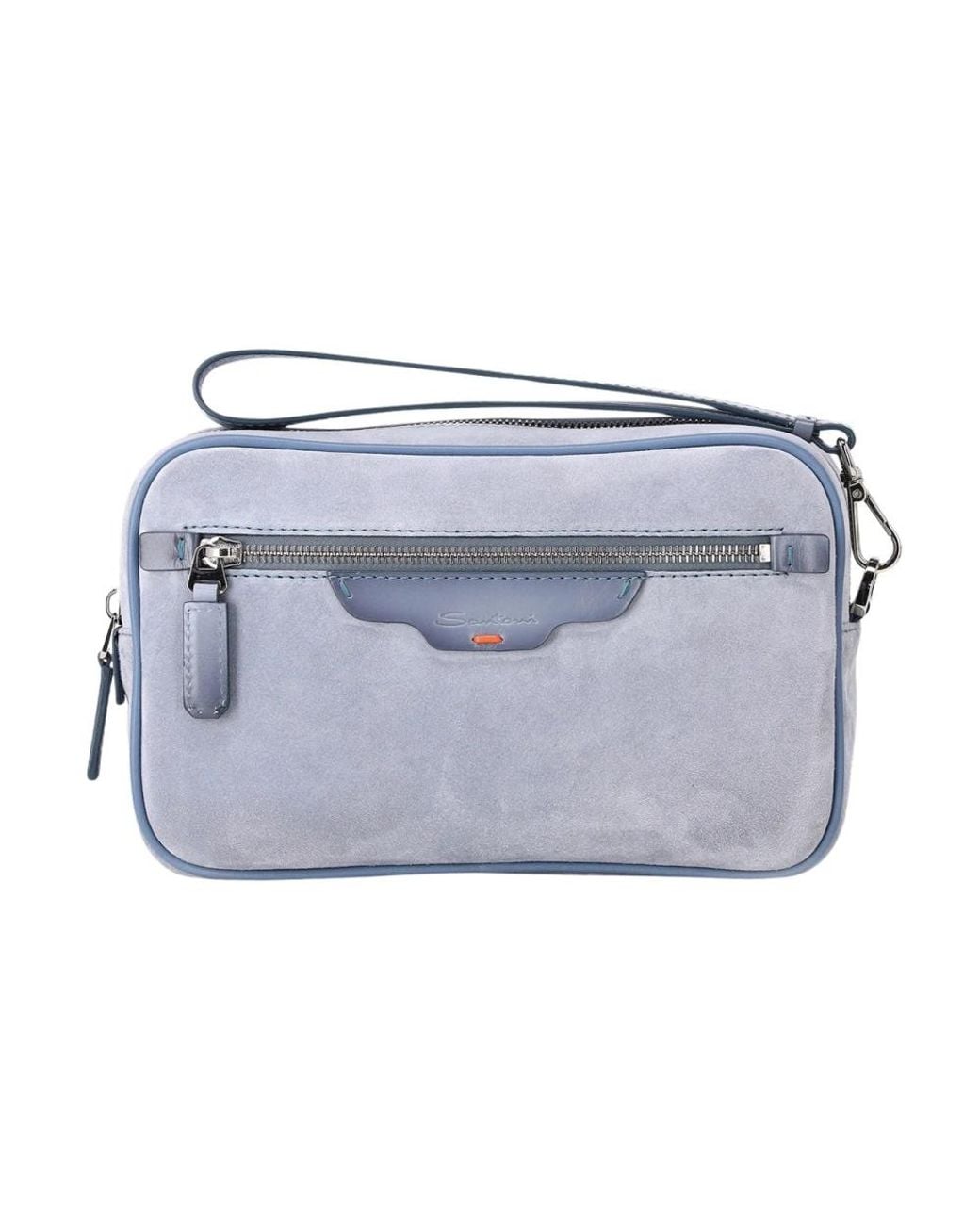 Santoni Blue Toilet Bags for men