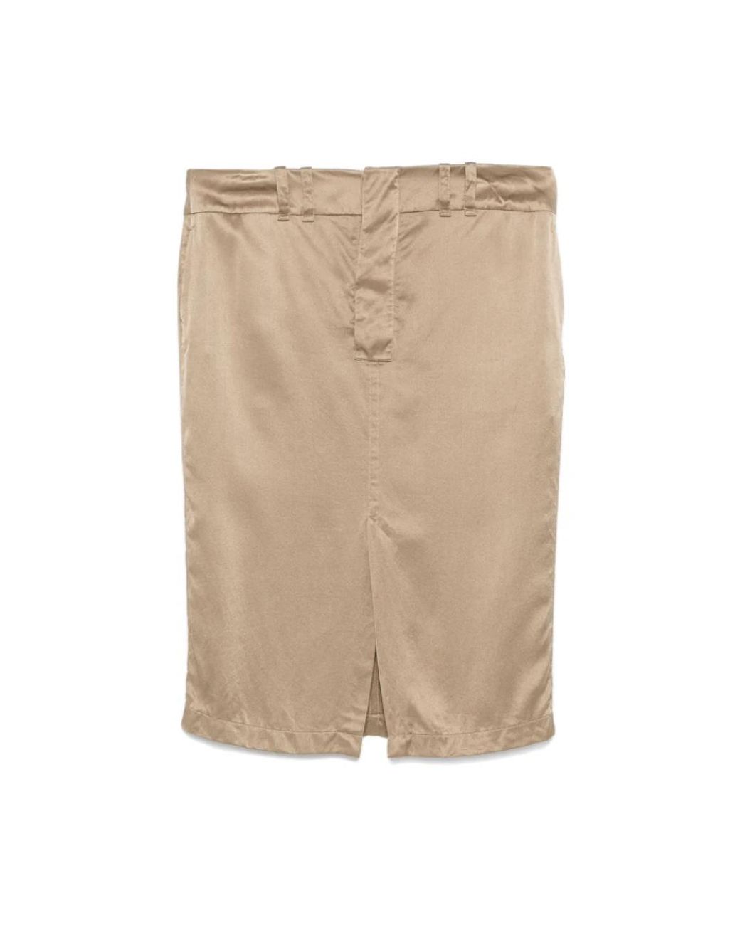 Saint Laurent Natural Pencil Skirts