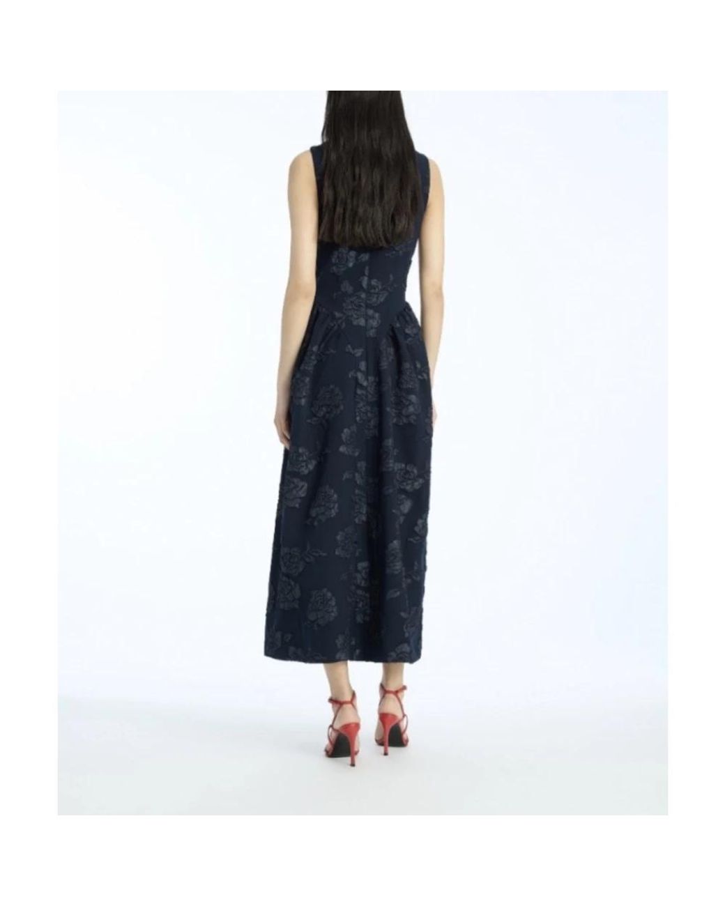 ROTATE BIRGER CHRISTENSEN Blue Midi Dresses