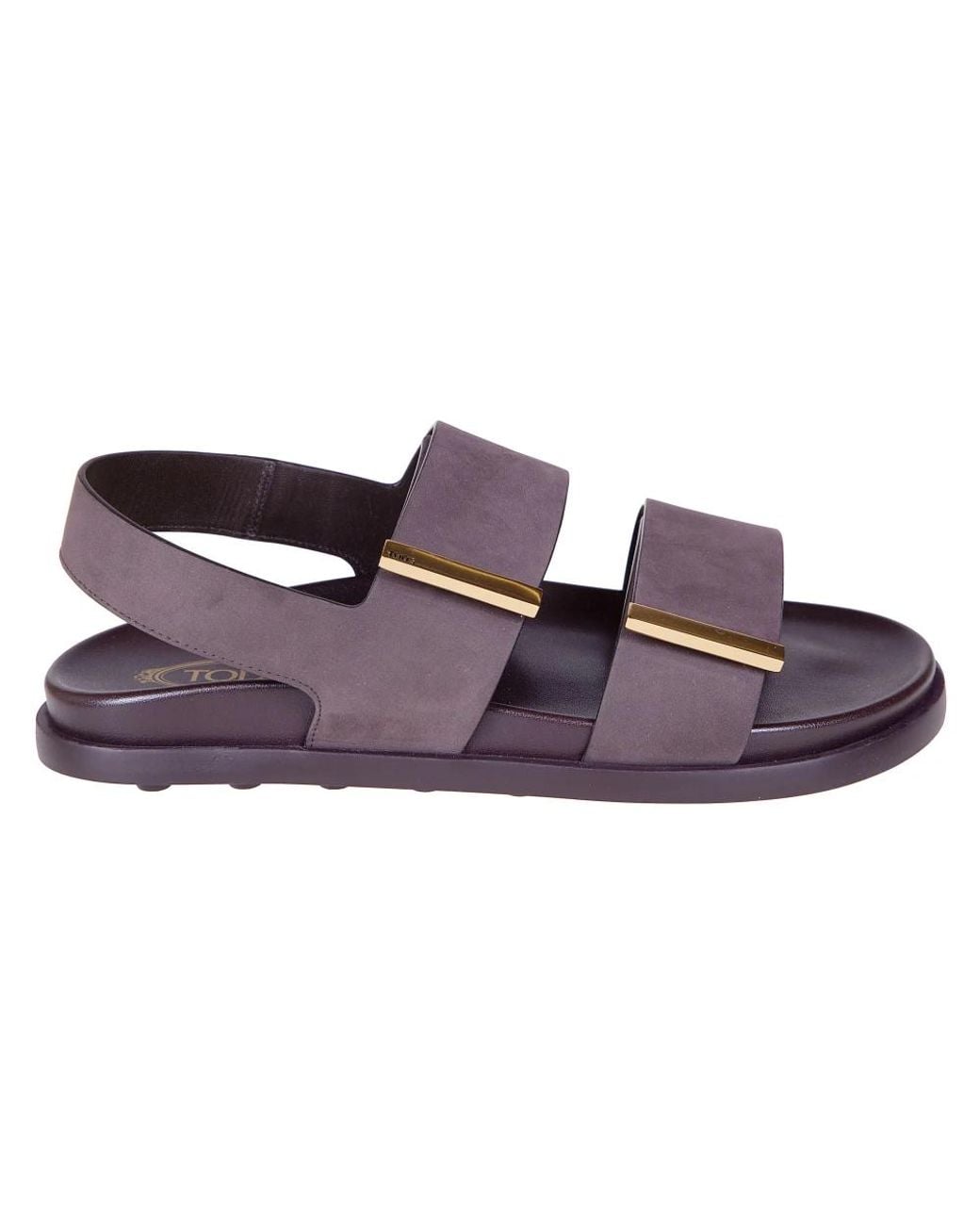 Tod's Purple Flat Sandals
