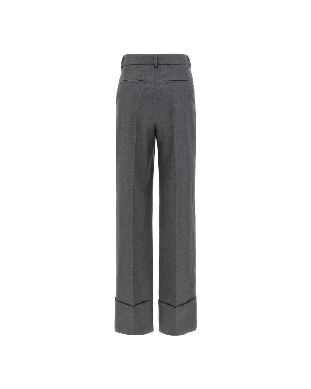 Valentino Garavani Gray Wide Trousers