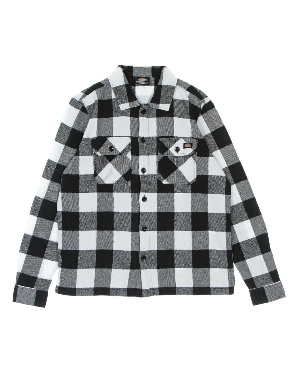 Dickies Overhemden ,Zwart ,Katoen Zwarte Flanellen Overhemd Lange Mouwen Vrouwen in het Gray