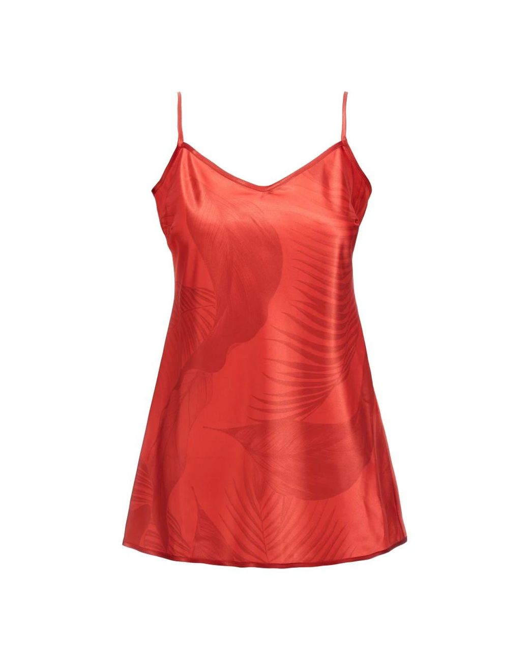 F.R.S For Restless Sleepers Red Sleeveless Tops