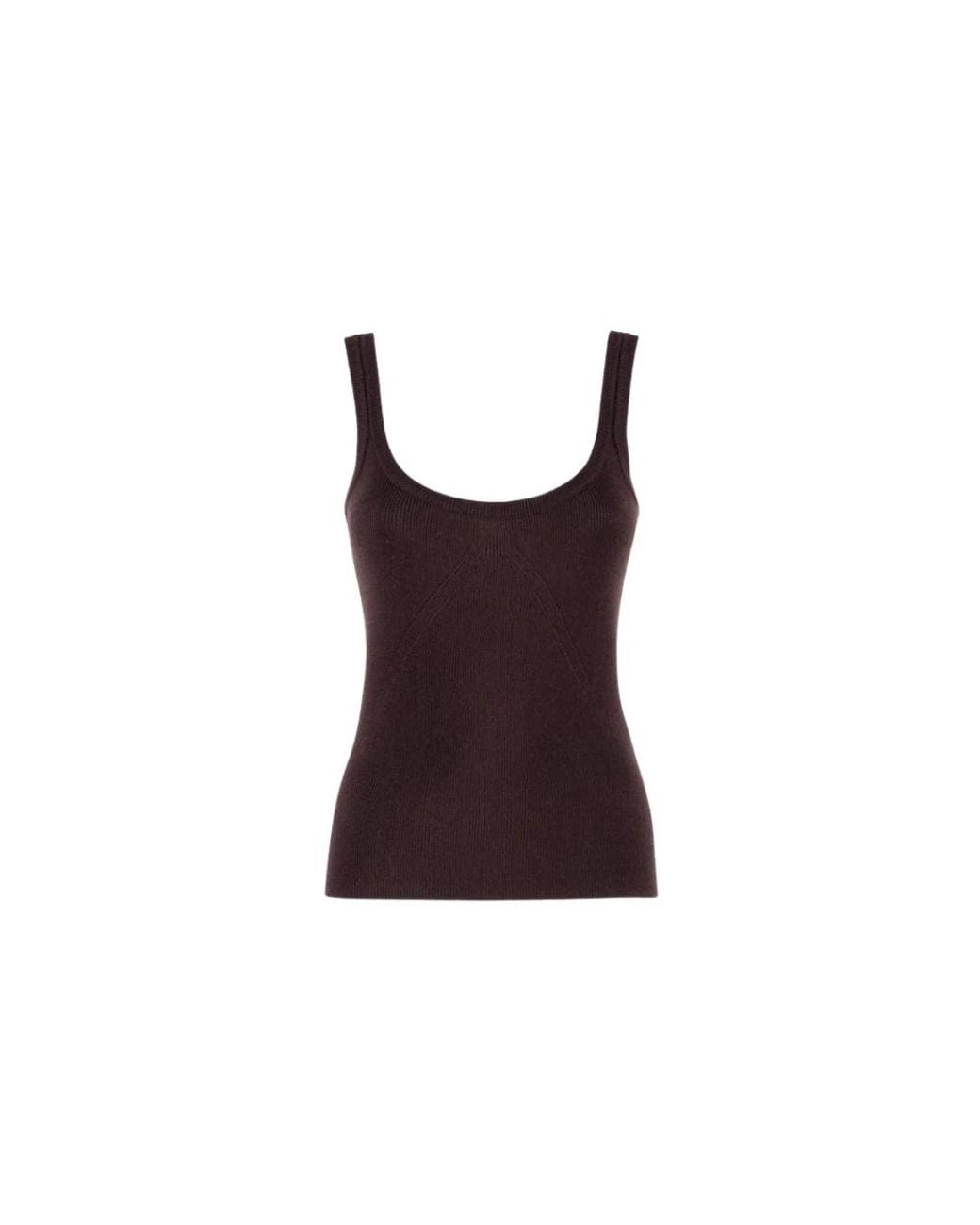 Nenette Purple Sleeveless Tops
