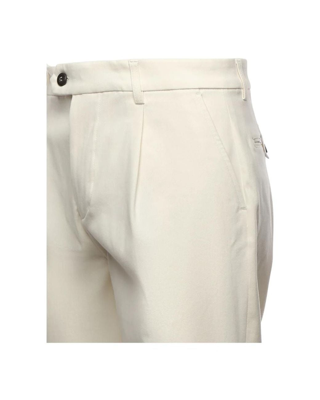 Eleventy Natural Slim-Fit Trousers for men