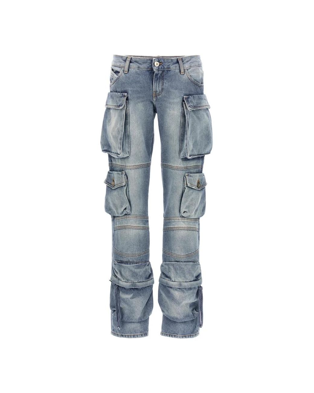 The Attico Blue Straight Fit Jeans