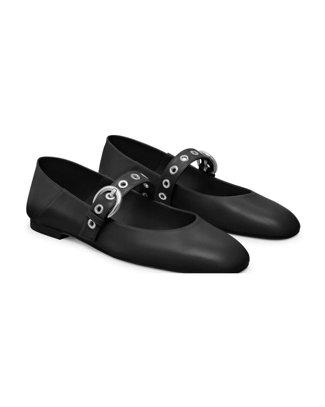 Stuart Weitzman Black Ballerinas