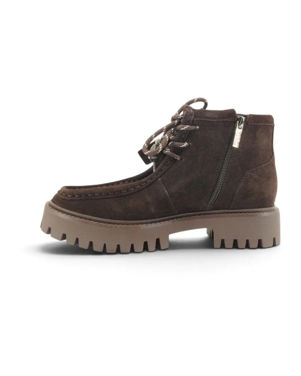 Guess Brown Lace-Up Boots