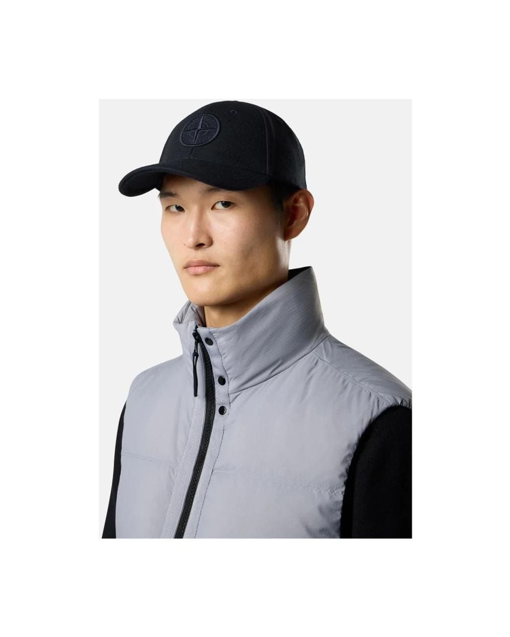 Stone Island Black Hats & Caps for men