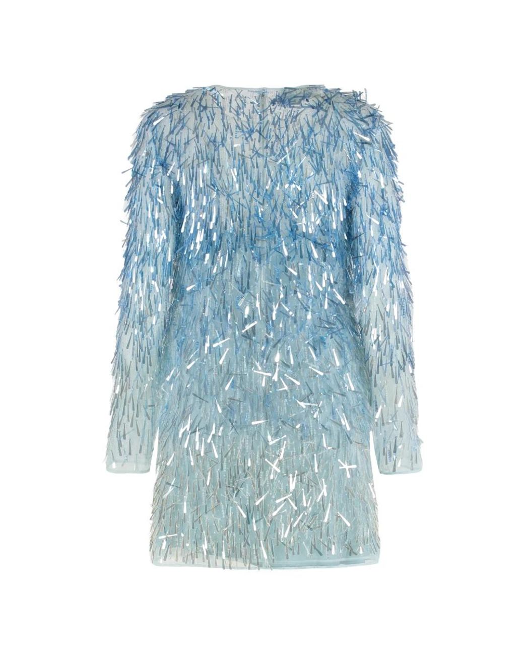 Alberta Ferretti Sequin Mini Dress in het Blue