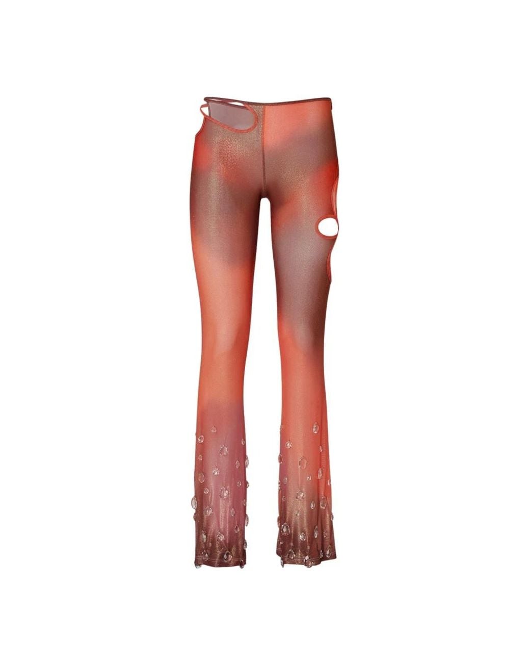 Gcds Red Wide Trousers