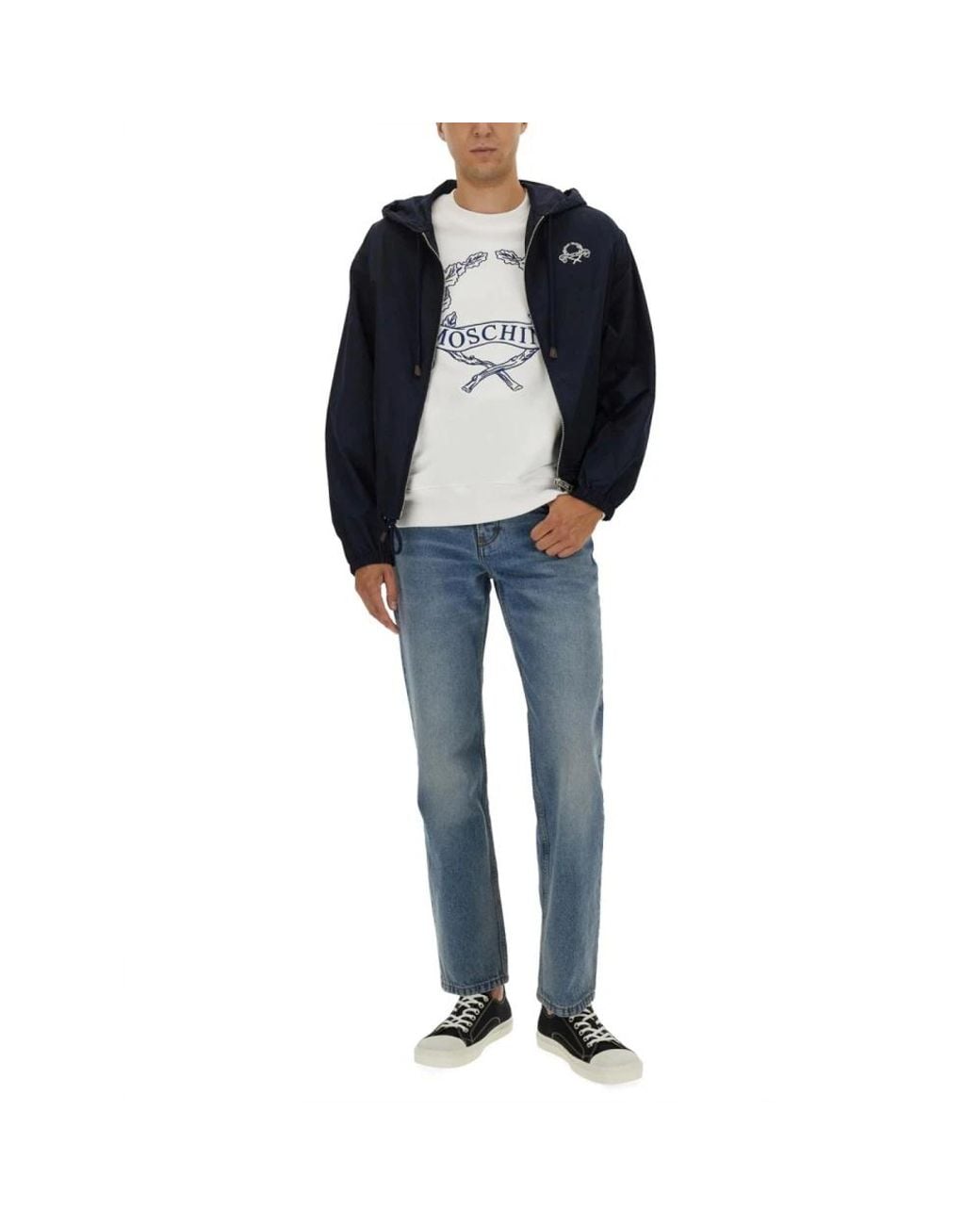 Light Jackets Moschino de hombre de color Blue