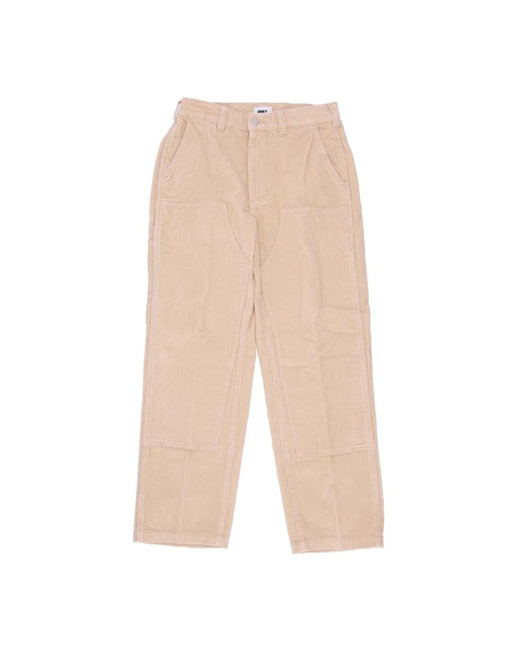 Obey Natural Straight Trousers for men