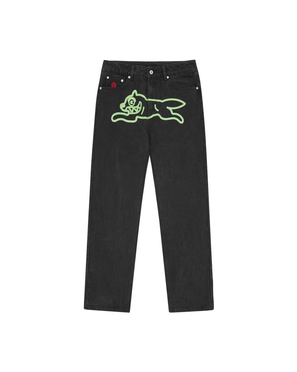 ICECREAM Gray Straight Fit Jeans for men