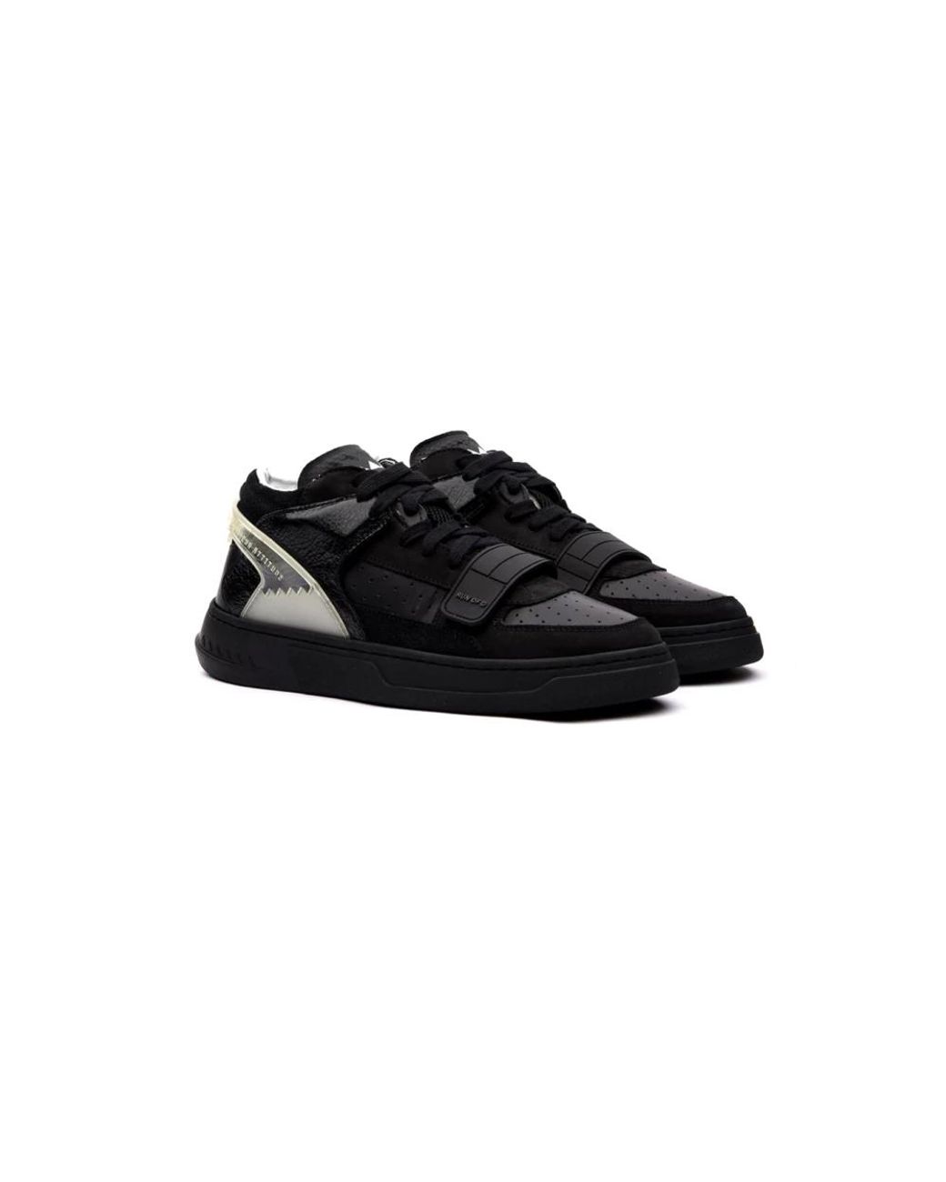 RUN OF Black Sneakers for men