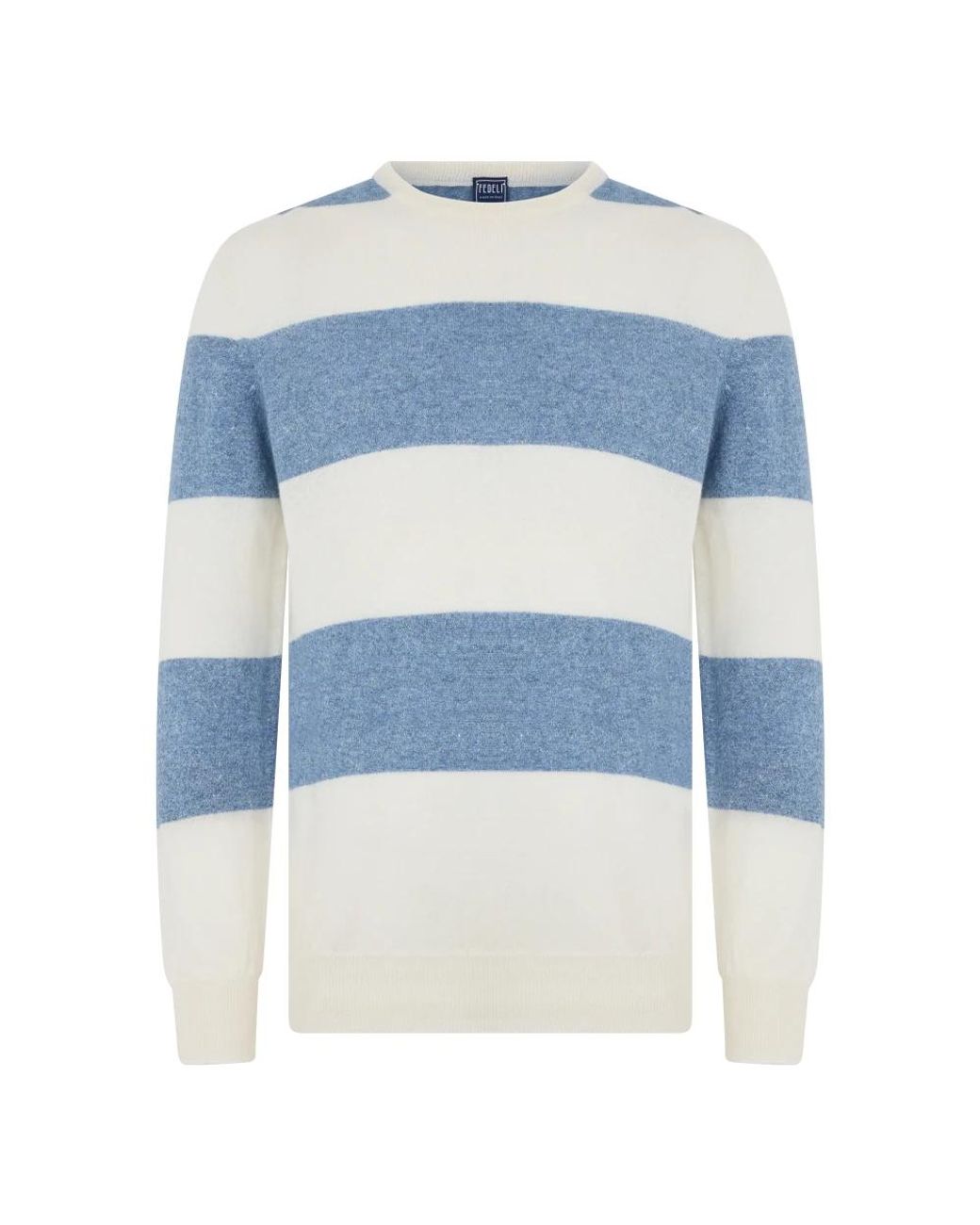 Fedeli Gestreifter Pullover in Blue für Herren